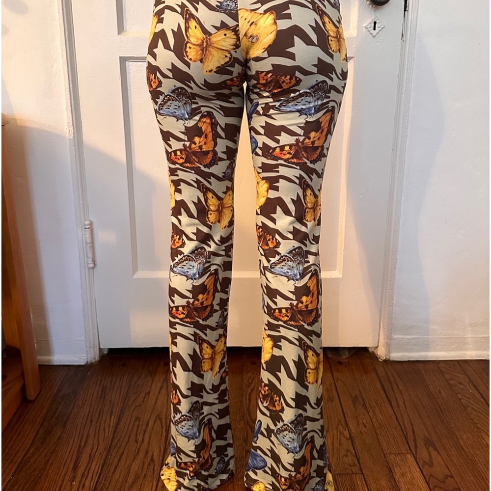 Butterfly print pants